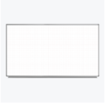 Luxor Dry Erase Magnetic Wall-Mount Ghost Grid White Board, 72x40, Aluminum Frame
