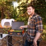 Blackstone 20inch Camping Series Omnivore Griddle with Latching Hood and Carrying Handle