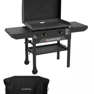 Blackstone 28inch Blackout Omnivore Griddle with Hood and Soft Cover