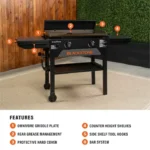 Blackstone 28inch Original Series Omnivore Griddle Cooking Station with Hard Cover
