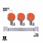 Blackstone 5-piece Tool Holder Set with 1 Spatula Tool Rack Grease Gate and 3 Magnetic Hooks