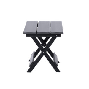 Lake Country Outdoors Weather-Resistant High-Density Polyethylene Folding Side Table - Black