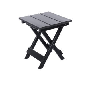 Lake Country Outdoors Weather-Resistant High-Density Polyethylene Folding Side Table - Black
