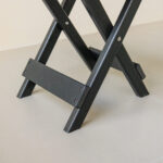 Lake Country Outdoors Weather-Resistant High-Density Polyethylene Folding Side Table - Black