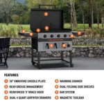 Blackstone 36inch Bronco Series Griddle with AirFryer Combo1