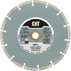 CAT 7inch Segmented Rim Diamond Blade - General Purpose - 100 Value for concrete bricks blocks slabs paving