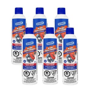 Gunk Non-Flammable, Chlorinated Brake Parts Cleaner - 538g - 6pk