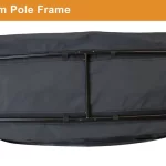Rightline Gear Weatherproof Rear-Mounted Carrier - 13cu ft-Bottom Pole Frame