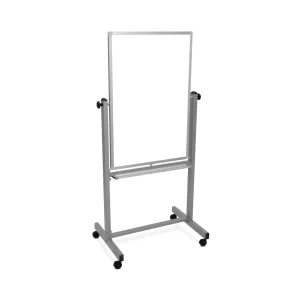 Luxor Dry Erase Magnetic Mobile White Board, 24x36, Double-Sided