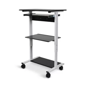 Luxor Three-shelf Adjustable Stand Up Workstation