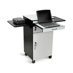 Luxor 38-in  Wood Multimedia Workstation - Gray