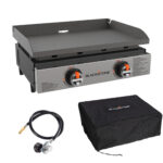 Blackstone Original Series 22inch Omnivore Griddle Bundle including Propane Adapter Kit and Cover Bag