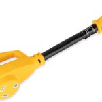 Camco PowerGrip Heavy Duty RV Dogbone Electrical Adapter - 15 Amp Male to 30 Amp Female