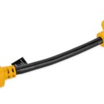 Camco PowerGrip Heavy Duty RV Dogbone Electrical Adapter - 30 Amp Male to 50 Amp Female