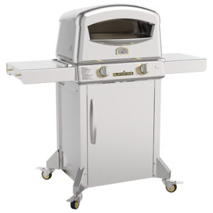 Blackstone Select Series Pizza Oven with Stainless Steel Cart and Built-in Storage