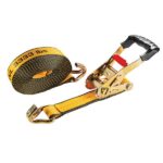 Cat® 27ft Heavy Duty Ratchet Tie Down with Double-J-Hook - 10000lb Work Capacity