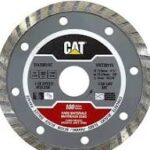 Cat® 4 1/2inch Turbo Rim Diamond Blade - Hard Materials - 100 Value for for concrete bricks blocks slabs paving