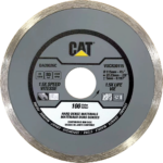 Cat® 4 1/2inch Continuous Rim Diamond Blade - Hard Dense Materials - 100 Value for ceramic granite marble stone