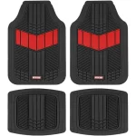 Auto MT-688-RD: 4Pc Heavy Duty 2 Tone Mats/Red