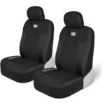 Cat®Brand Gabardine Mesh Front Seat Cover, Black Brand CASC-2284-BK, Gabardine Mesh Front Seat Cover, Black