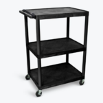 Luxor 48"H AV Cart - Three Shelves, Electric