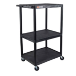 Luxor 54"H AV Cart - Three Large Shelves