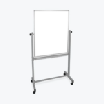 Luxor Dry Erase Magnetic Mobile White Board, 30x40, Double-Sided