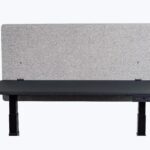 Luxor RECLAIM 48”W x 24”H Desktop Privacy Panel - Misty Grey
