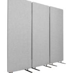 Luxor RECLAIM Acoustic Room Dividers - 3 Pack in Misty Grey