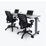 Luxor 72" Adjustable Flip-Top Table, Crank Handle