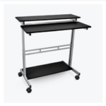Luxor 40-in Adjustable Stand Up Workstation - Black
