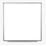 Luxor Dry Erase Magnetic Wall-Mount White Board, 48x48, Aluminum Frame