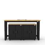 Cat RTASETA ready-to-assemble garage storage cabinetry set with workbench