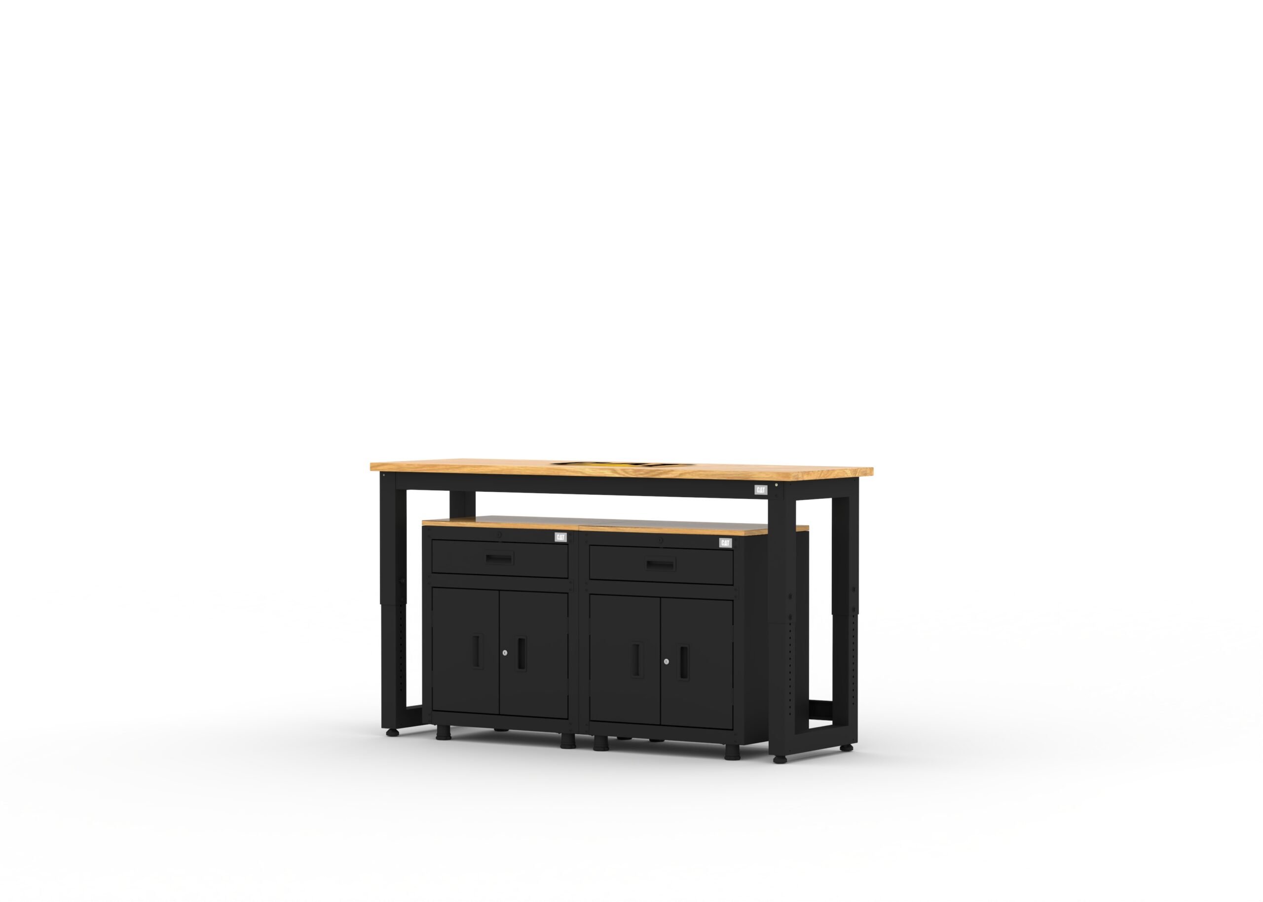 RTASETX_Right Cat RTASETF ready-to-assemble garage storage cabinetry set with locker and base cabinet