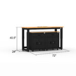 Cat RTASETF ready-to-assemble garage storage cabinetry set with locker and base cabinet