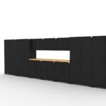 CAT-FWSETCZ steel garage storage system with 84 inch worktop