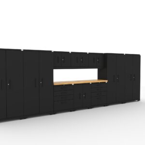 CAT-FWSETCZ steel garage storage system with 84 inch worktop