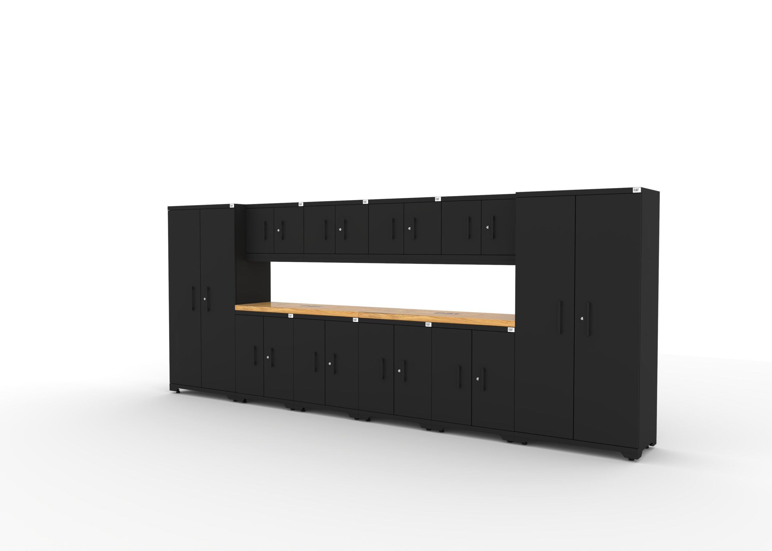 CAT-FWSETDZ_left CAT-FWSETDZ steel garage storage system with dual 56 inch worktops