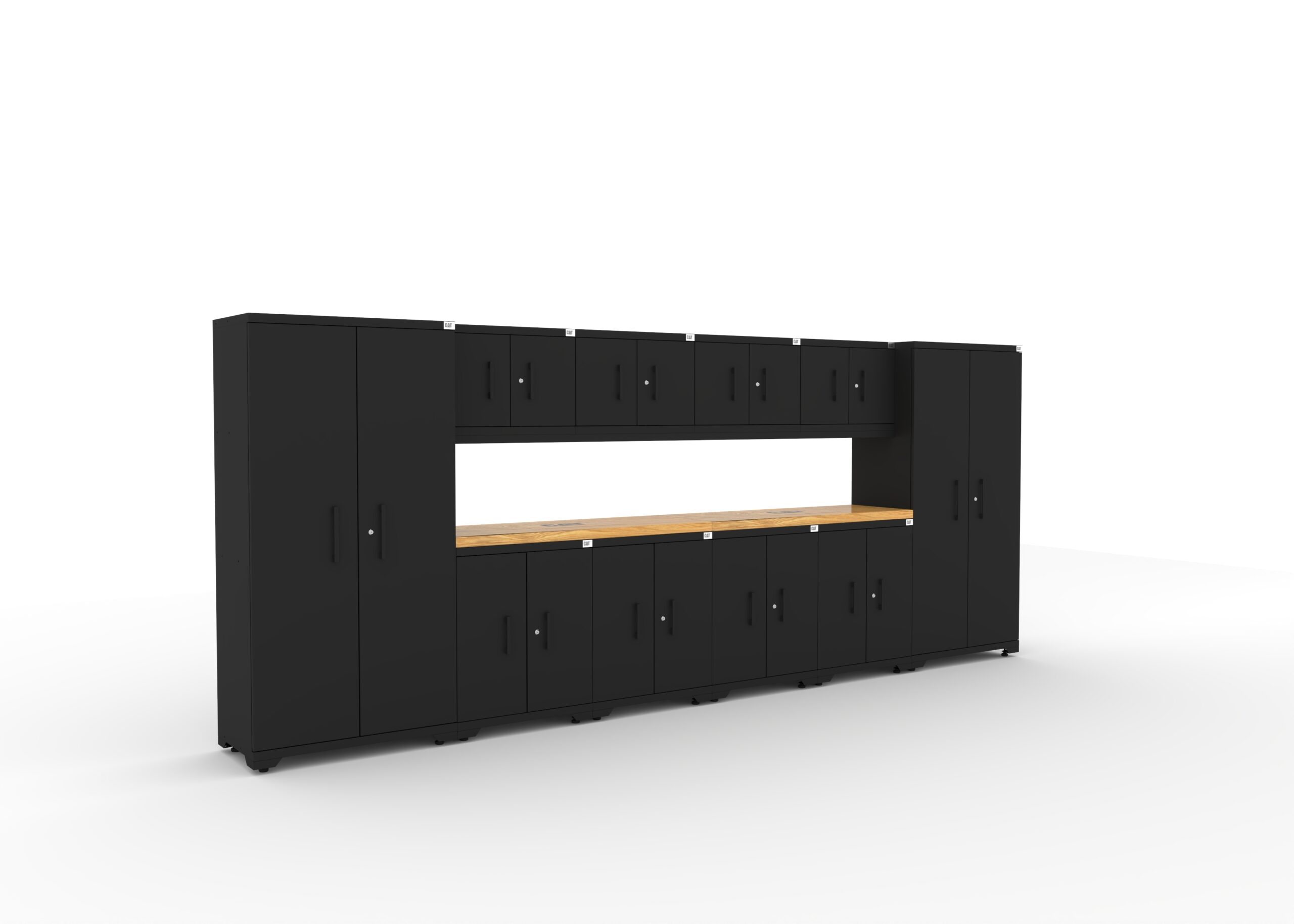 CAT-FWSETDZ_right CAT-FWSETDZ steel garage storage system with dual 56 inch worktops