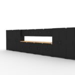 dual worktops supports organized workflow and efficient access to tools and workspace essentials.