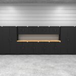 dual worktops supports organized workflow and efficient access to tools and workspace essentials.