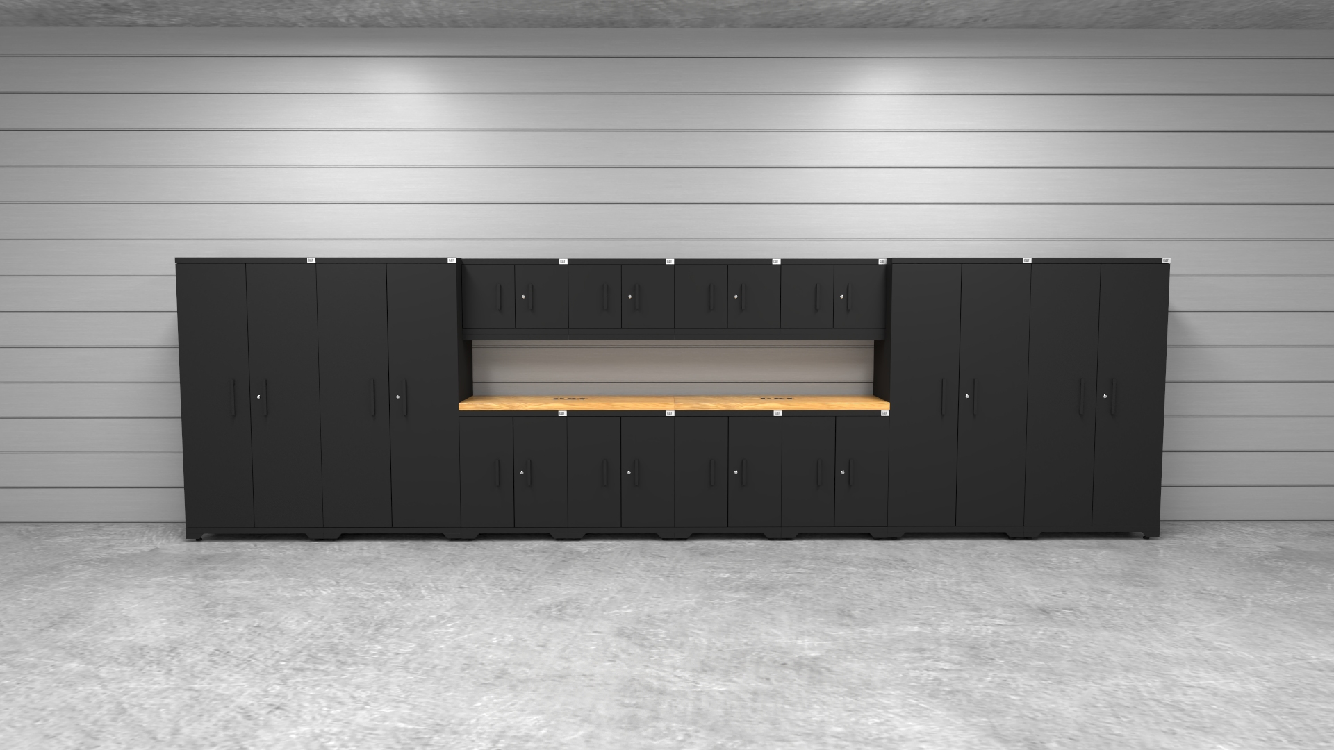 CAT-FWSETFZ_lifestyle dual worktops supports organized workflow and efficient access to tools and workspace essentials.