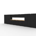 CAT-FWSETGZ steel garage storage system with dual 56 inch worktops