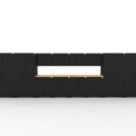CAT-FWSETGZ steel garage storage system with dual 56 inch worktops