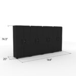Cat FWSETIZ fully welded garage storage cabinet set with four lockers