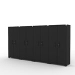 Cat FWSETIZ fully welded garage storage cabinet set with four lockers