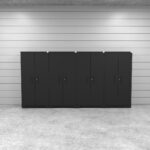 Cat FWSETIZ fully welded garage storage cabinet set with four lockers