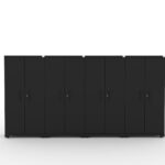 Cat FWSETIZ fully welded garage storage cabinet set with four lockers