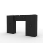 Cat FWSETJZ fully welded garage storage cabinet set with lockers and wall cabinets