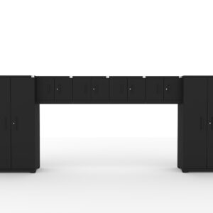 Cat FWSETKZ fully welded garage storage cabinet set with lockers and wall cabinets
